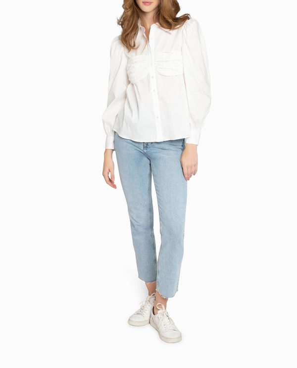 cotton poplin button down